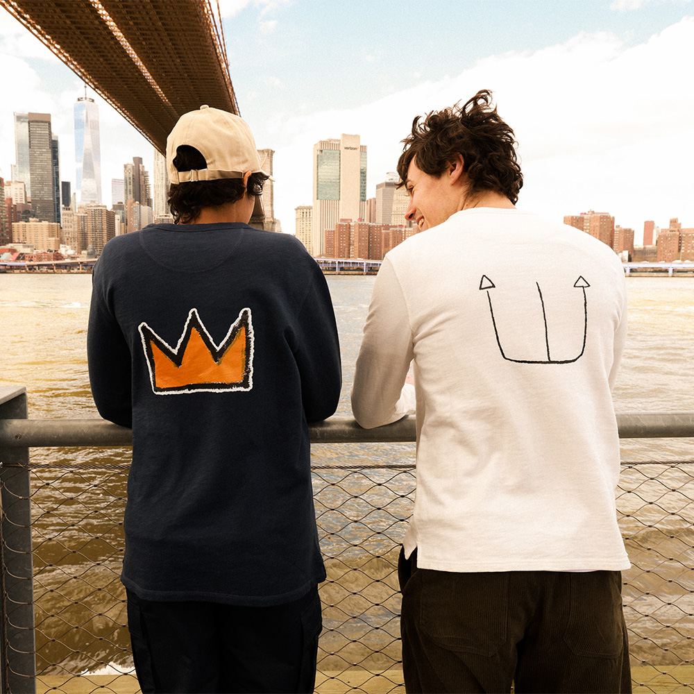 SUDADERA TRIDENTE NEPTUNO BASQUIAT BLANCO image number null