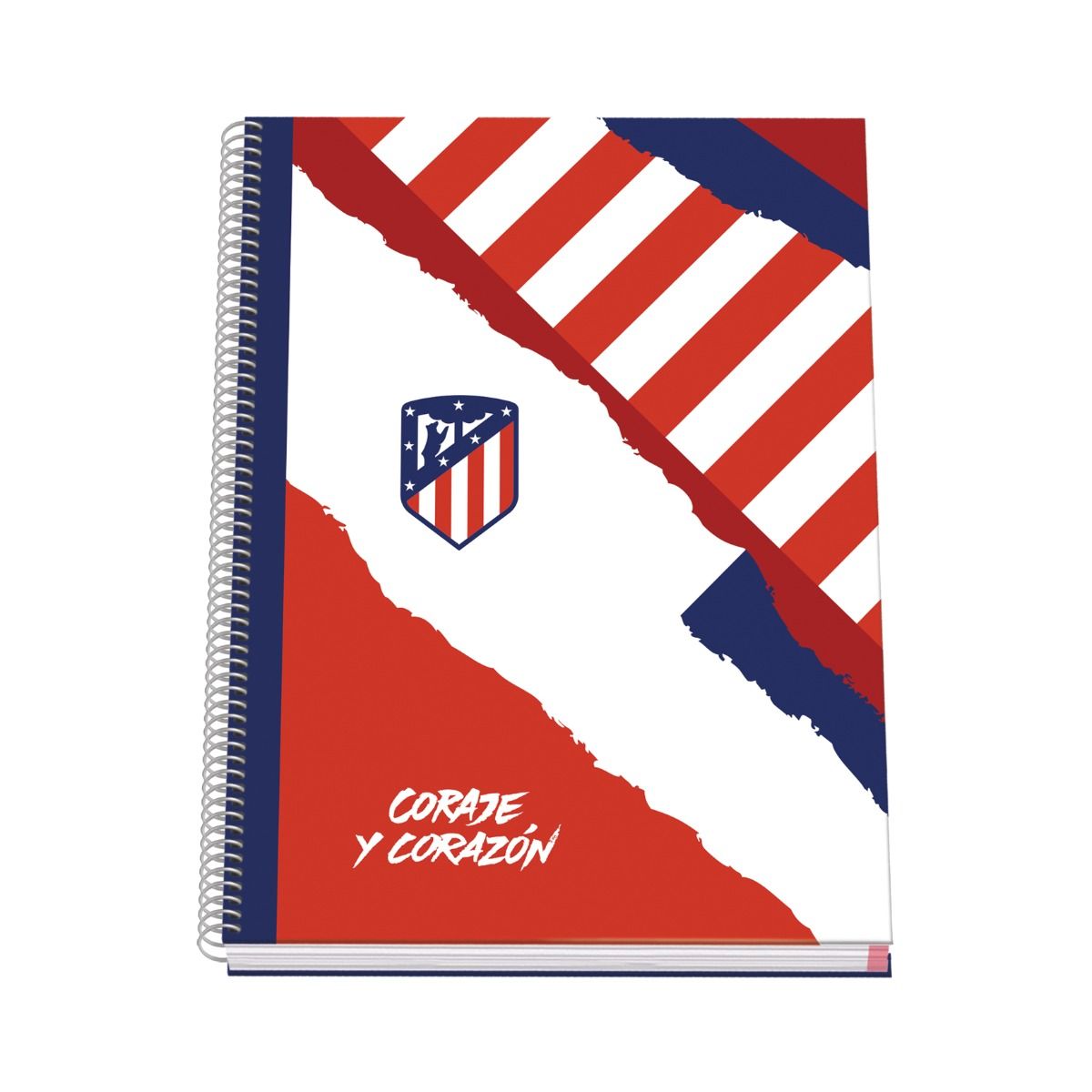 CUADERNO A4 TAPA FORRADA CORAJE Y CORAZÓN  image number null